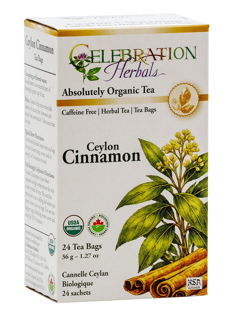 Celebration Herbals Organic Cinnamon Ceylon Tea – 24 Tea Bags