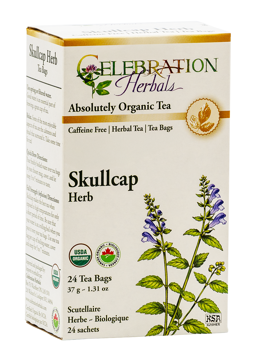 Celebration Herbals Organic Skullcap Herb Tea – 24 Tea Bags