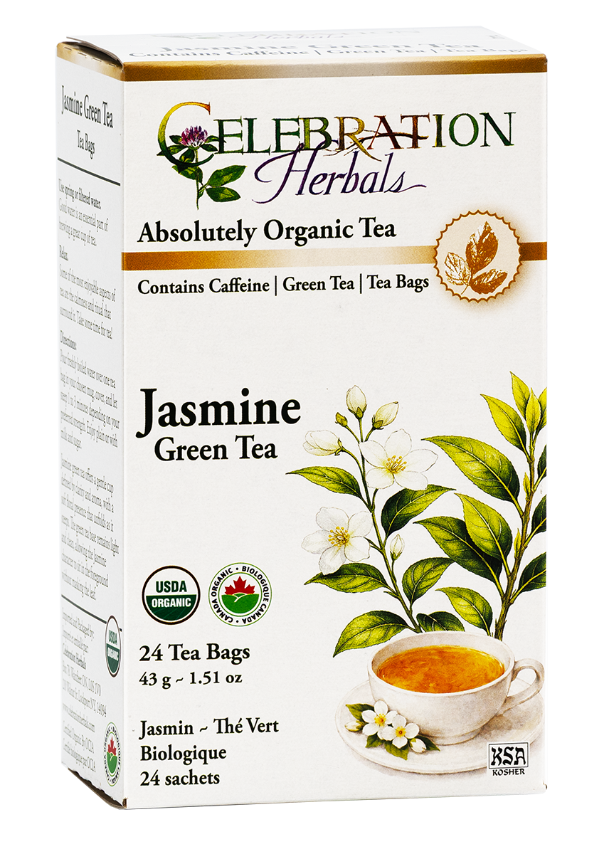 Celebration Herbals Organic Jasmine Tea Green – 24 Tea Bags