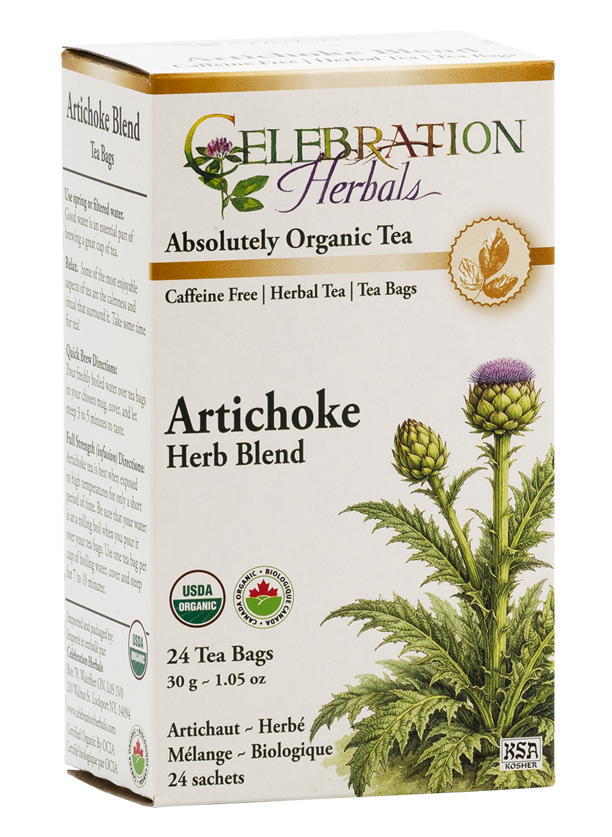 Celebration Herbals Organic Artichoke Herb Blend Tea – 24 Tea Bags