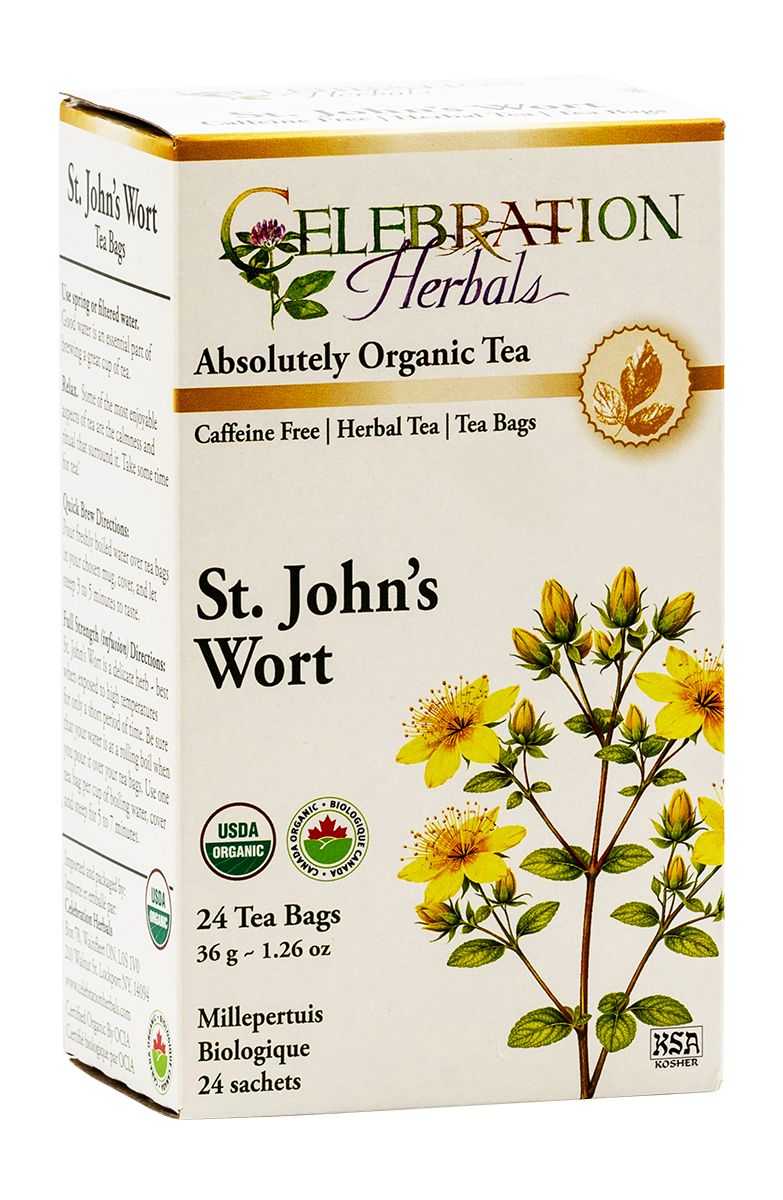 Celebration Herbals Organic St. John's Wort Tea – 24 Tea Bags