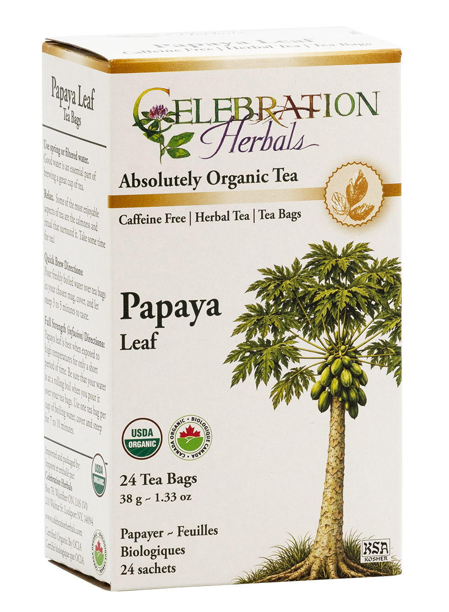 Celebration Herbals Organic Papaya Leaf Tea – 24 Tea Bags