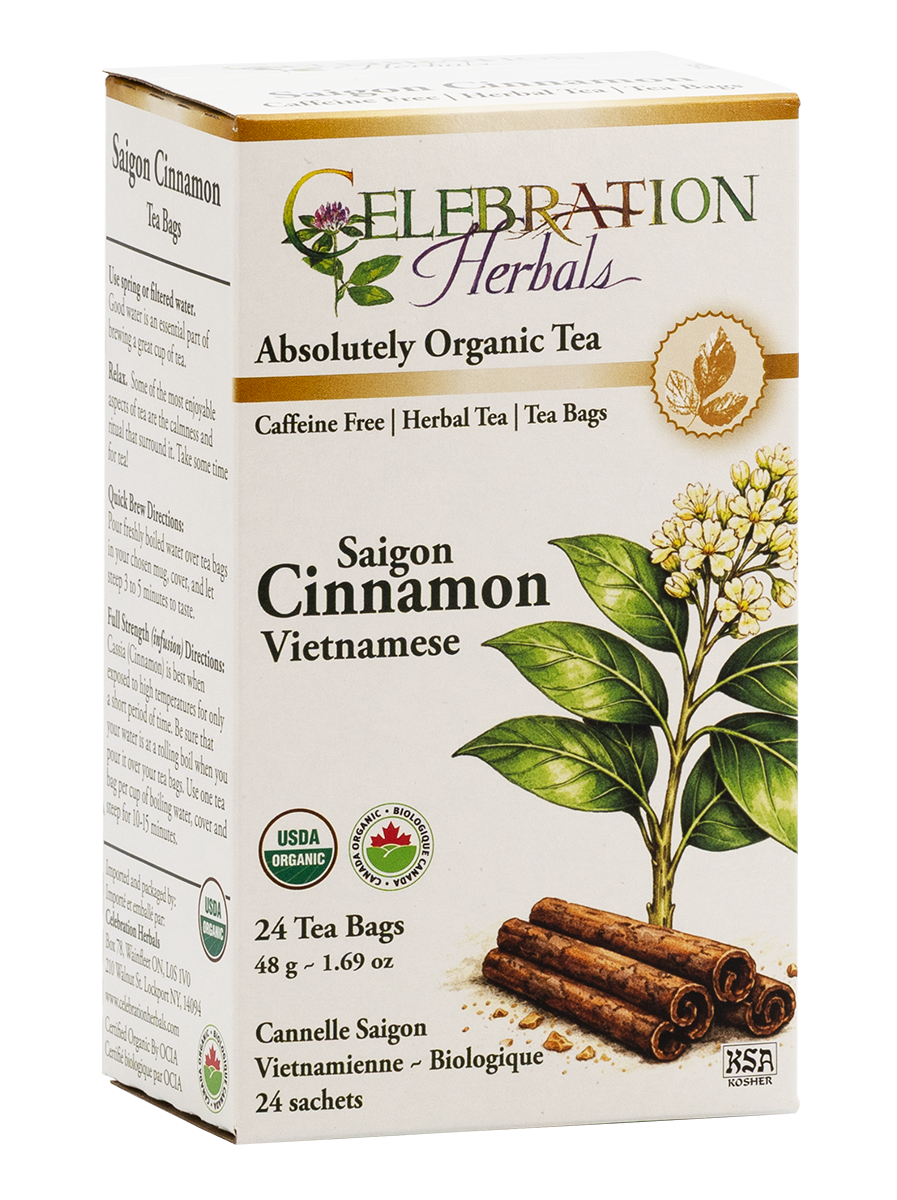 Celebration Herbals Organic Cinnamon Saigon Tea – 24 Tea Bags