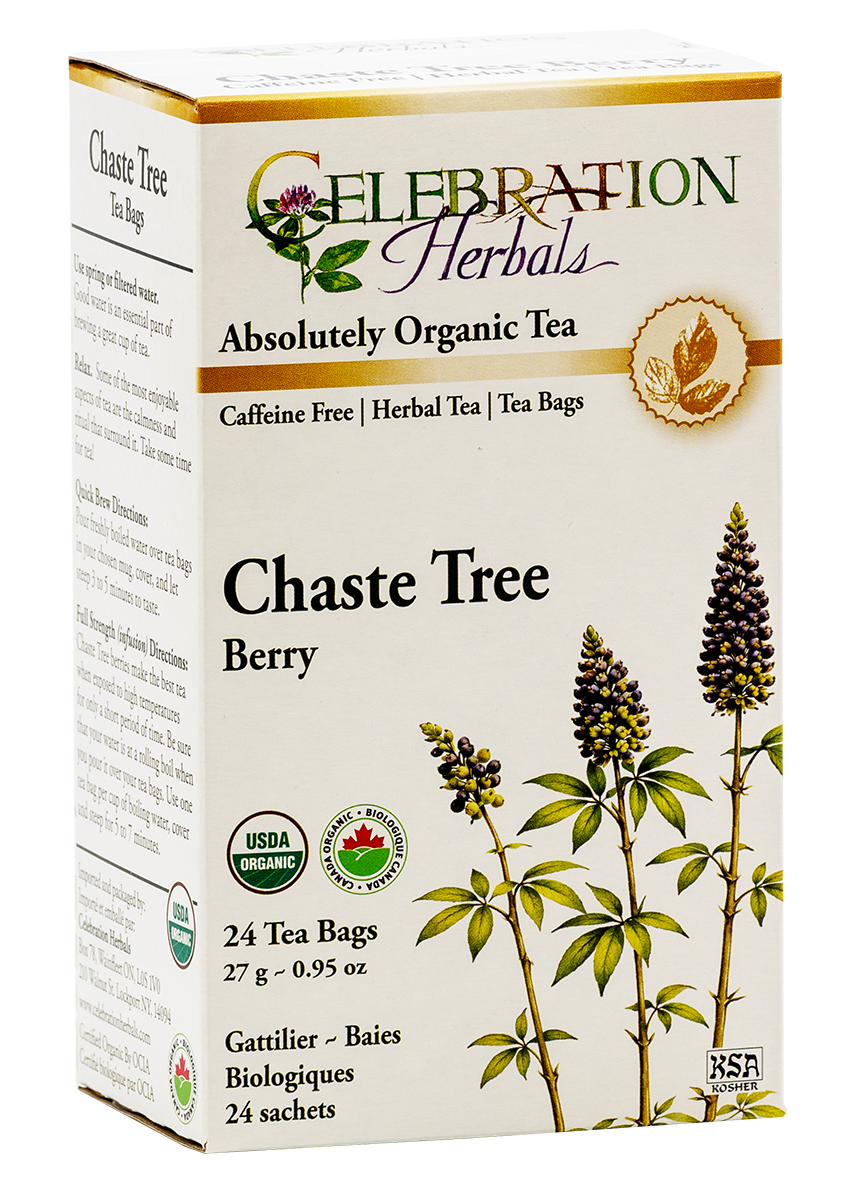 Celebration Herbals Organic Chaste Tree Berry Tea – 24 Tea Bags