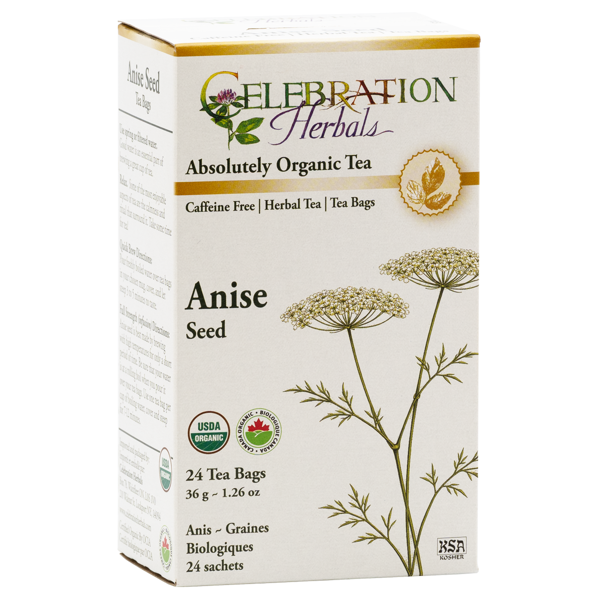Celebration Herbals Organic Anise Seed Tea – 24 Tea Bags