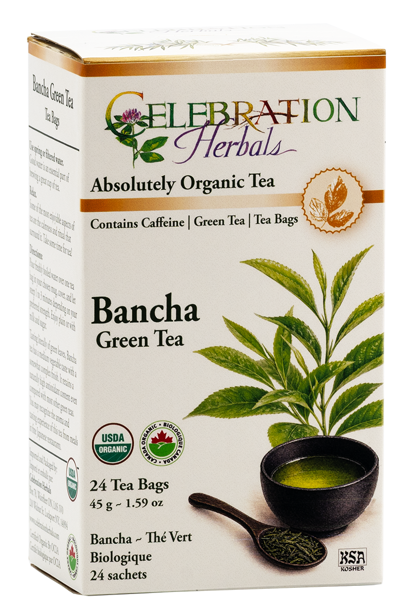 Celebration Herbals Organic Bancha Green Tea – 24 Tea Bags