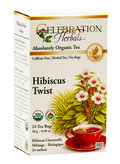 Celebration Herbals Organic Hibiscus Twist Tea – 24 Tea Bags