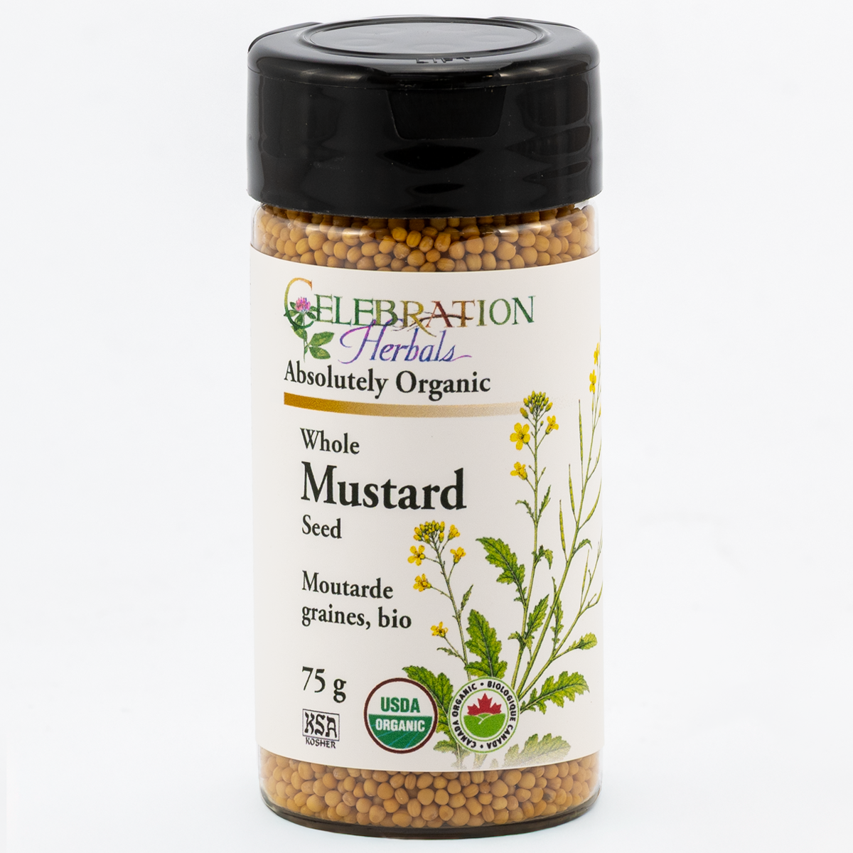 Celebration Herbals Organic Mustard Seed Whole – 75 g