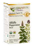 Celebration Herbals Organic Alfalfa Peppermint Blend Tea – 24 Tea Bags