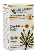 Celebration Herbals Organic Dandelion Root Raw Tea – 24 Tea Bags