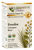 Celebration Herbals Organic Feverfew Lemongrass Blend Tea – 24 Tea Bags