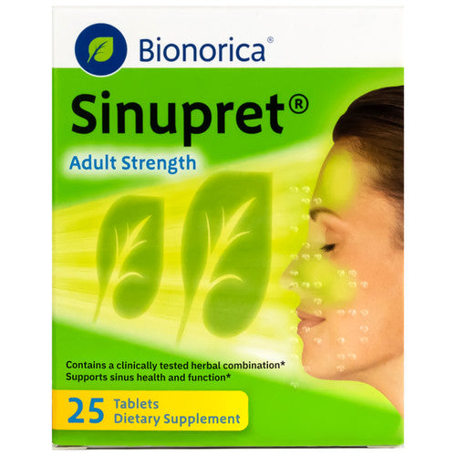 Bionorica Sinupret Adult Strength 25 tablet package
