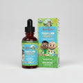 Mary Ruth's Toddler Probiotic Liquid Drops with CoComelon branding on bottle and packaging.