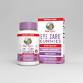 Mary Ruth's Eye Care Gummies supplement bottle and packaging on a white background