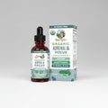 Mary Ruth's Organic Adrenal & Focus Liquid Extract bottle and packaging on a white background