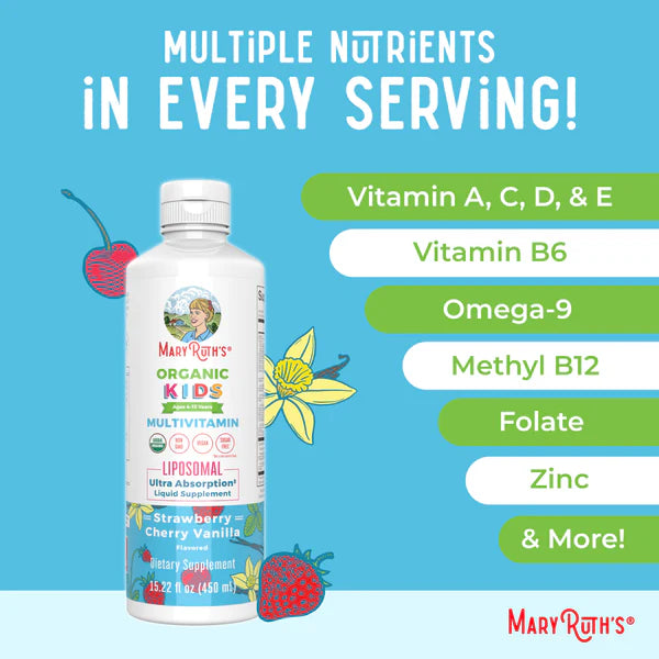 MaryRuth's Organic Kids Multivitamin Liposomal 15.22 oz