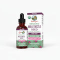 Mary Ruth's Organic Milk Thistle Seed Liquid Extract bottle and packaging on a white background
