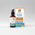 Mary Ruth's Organic Throat Spray bottle and packaging on a white background