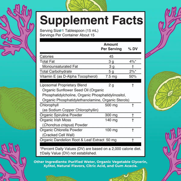 MaryRuth's Sea Moss with Spirulina & Chlorella Liposomal 7.6 fl oz