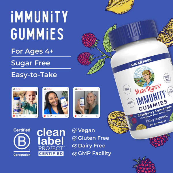MaryRuth's Sugar-Free Immunity Gummies 90 ct