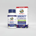 Mary Ruth's Immunity Gummies packaging with gummy bottle and box on a white background