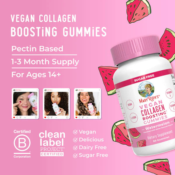 MaryRuth's Vegan Collagen Boosting Gummies 90 ct