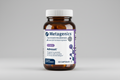 Metagenics Adreset supplement bottle on a gray background