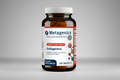 Metagenics Collagenics dietary supplement bottle on a gray background
