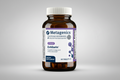 Metagenics Exhilarin supplement bottle on a gray background