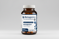 Metagenics Hemagenics dietary supplement bottle on a gray background