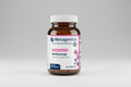 Metagenics HerSynergy supplement bottle on a gray background
