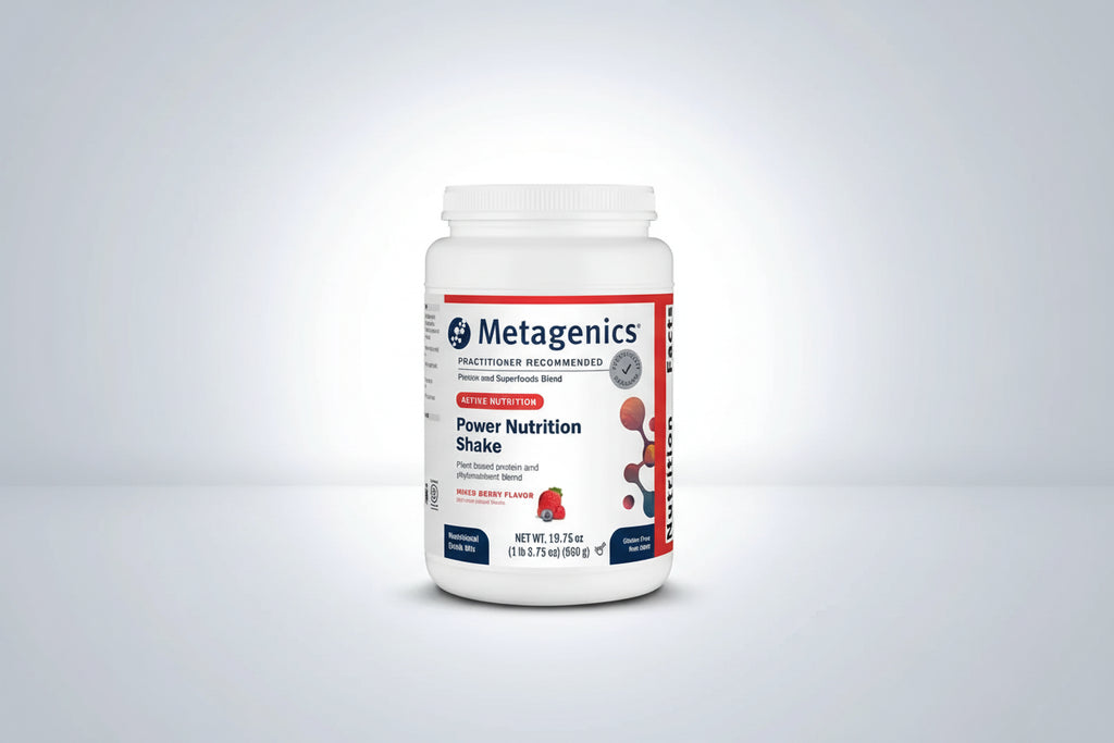 Metagenics Power Nutrition Shake Mixed Berry Flavor - 19.75 oz 560 Grams