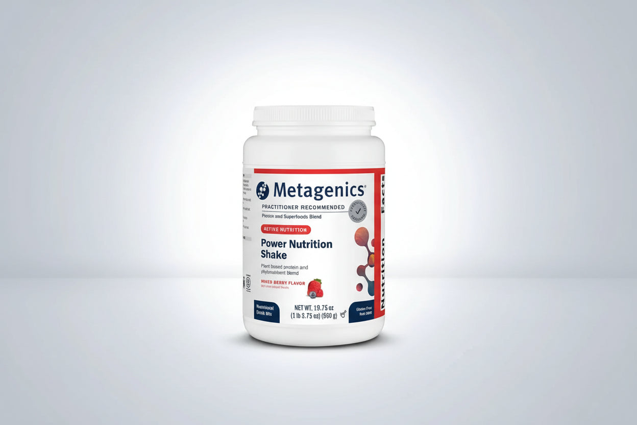 Metagenics Power Nutrition Shake Mixed Berry Flavor - 19.75 oz 560 Grams