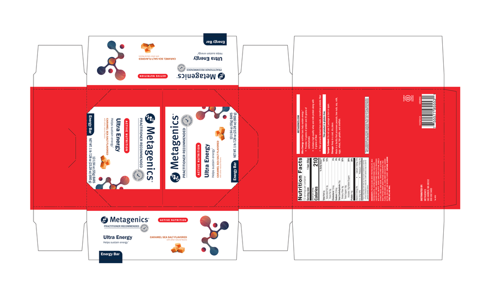 Red Metagenics Ultra Energy supplement packaging on a white background