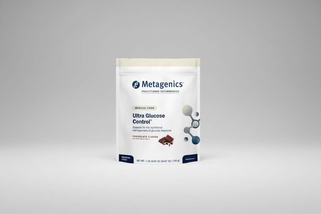 Metagenics Ultra Glucose Control package on a white background