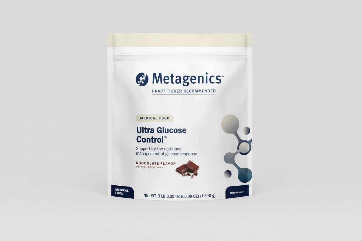 Metagenics Ultra Glucose Control package on a white background