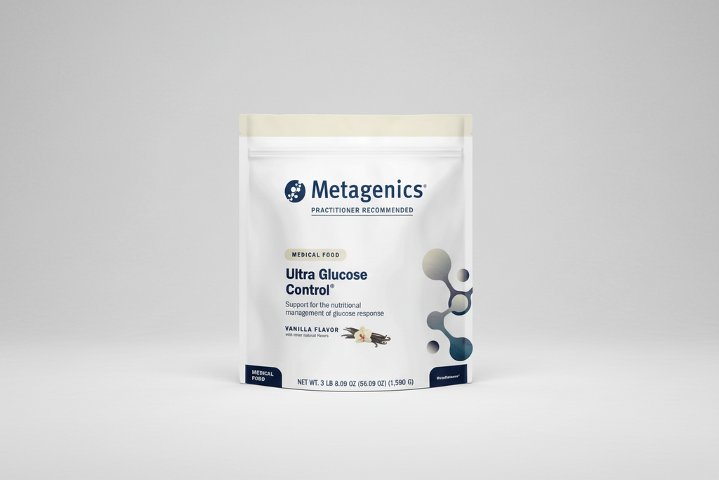 Metagenics Ultra Glucose Control package on a white background