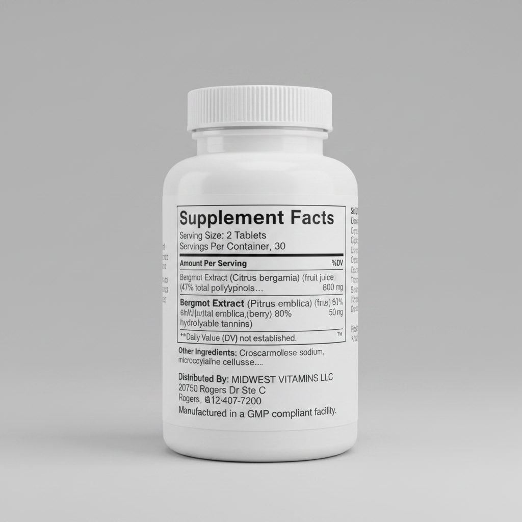 Midwest Vitamins Blood Sugar Support Plus 60 Tablets
