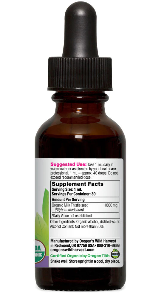 Oregon's Wild Harvest Milk Thistle Organic Extract 1 oz