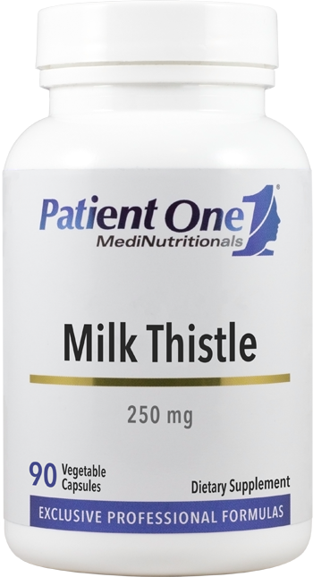 Patient One Milk Thistle Extract 25 mg 90 Capsules - front product image