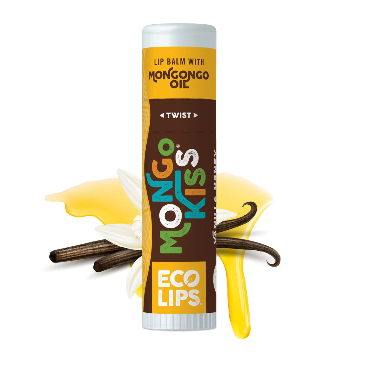 Eco Lips Mongo Kiss Vanilla Honey Lip Balm, 0.25 oz