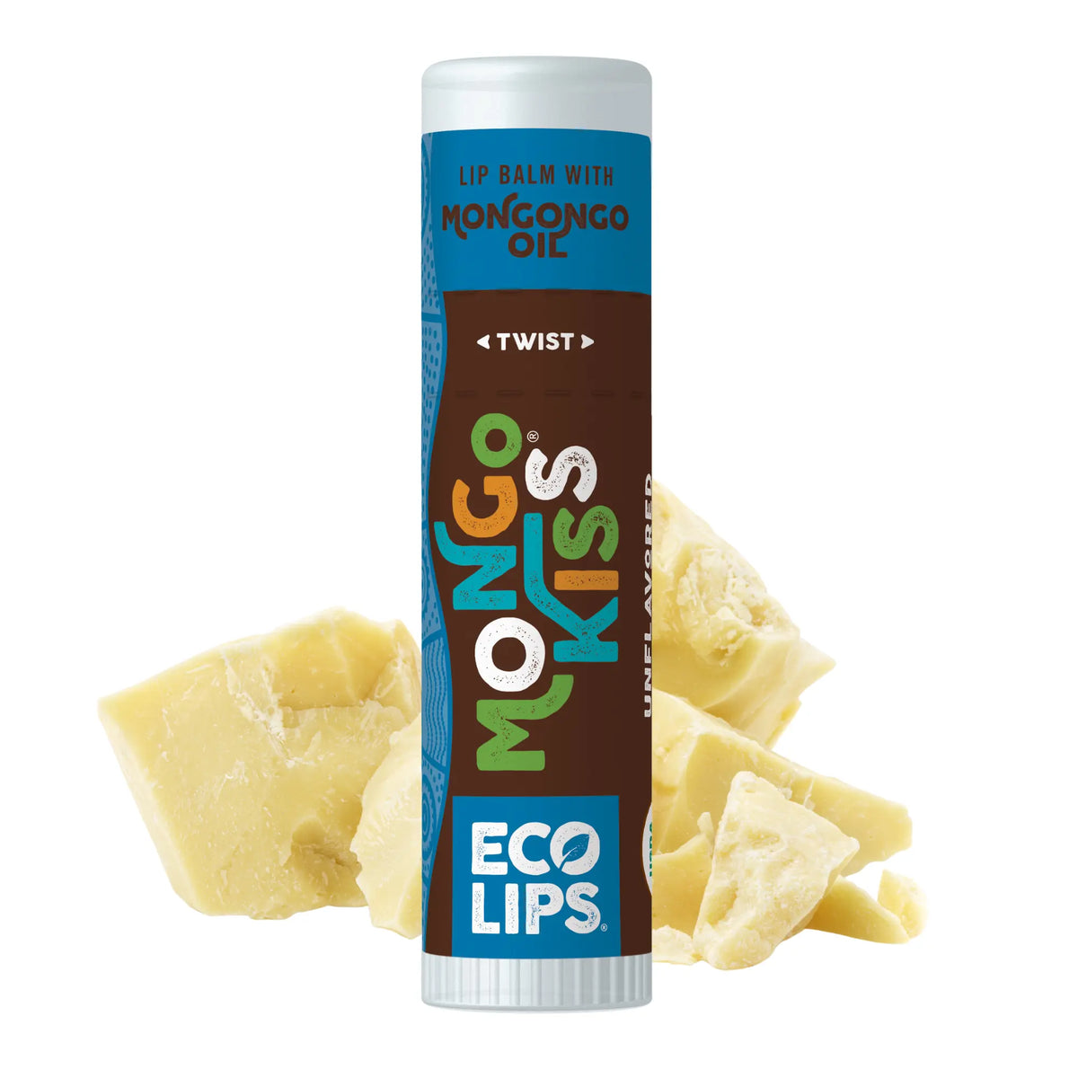 Eco Lips Mongo Kiss Unflavored Lip Balm, 0.25 oz