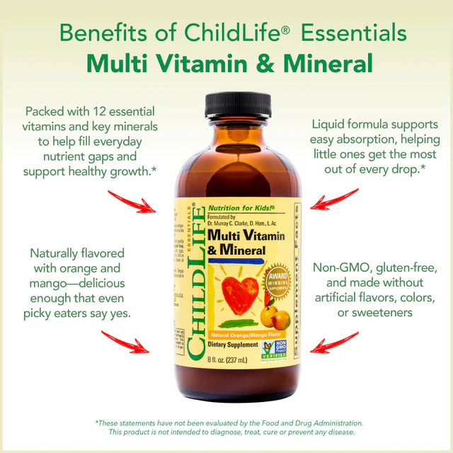 Childlife Children’s Multi Vitamin & Mineral 8 fl oz 237ml