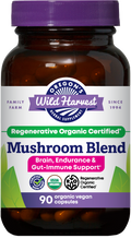 Oregon's Wild Harvest Mushroom Blend Regenerative Organic 90 Capsules front