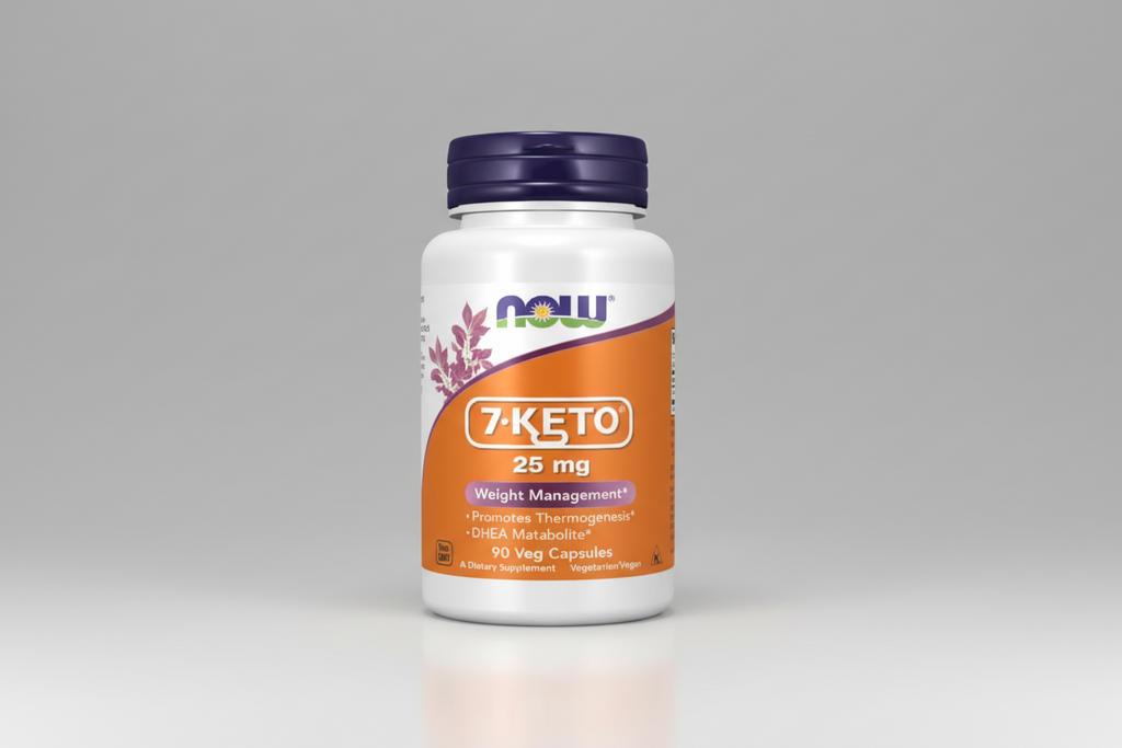 NOW Foods 7‑KETO 25 mg 90 Veg Capsules bottle