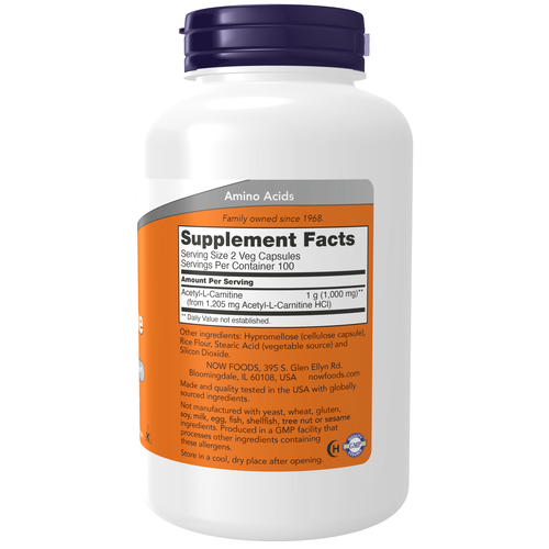 Supplement bottle with orange label showing 'Supplement Facts' on a white background