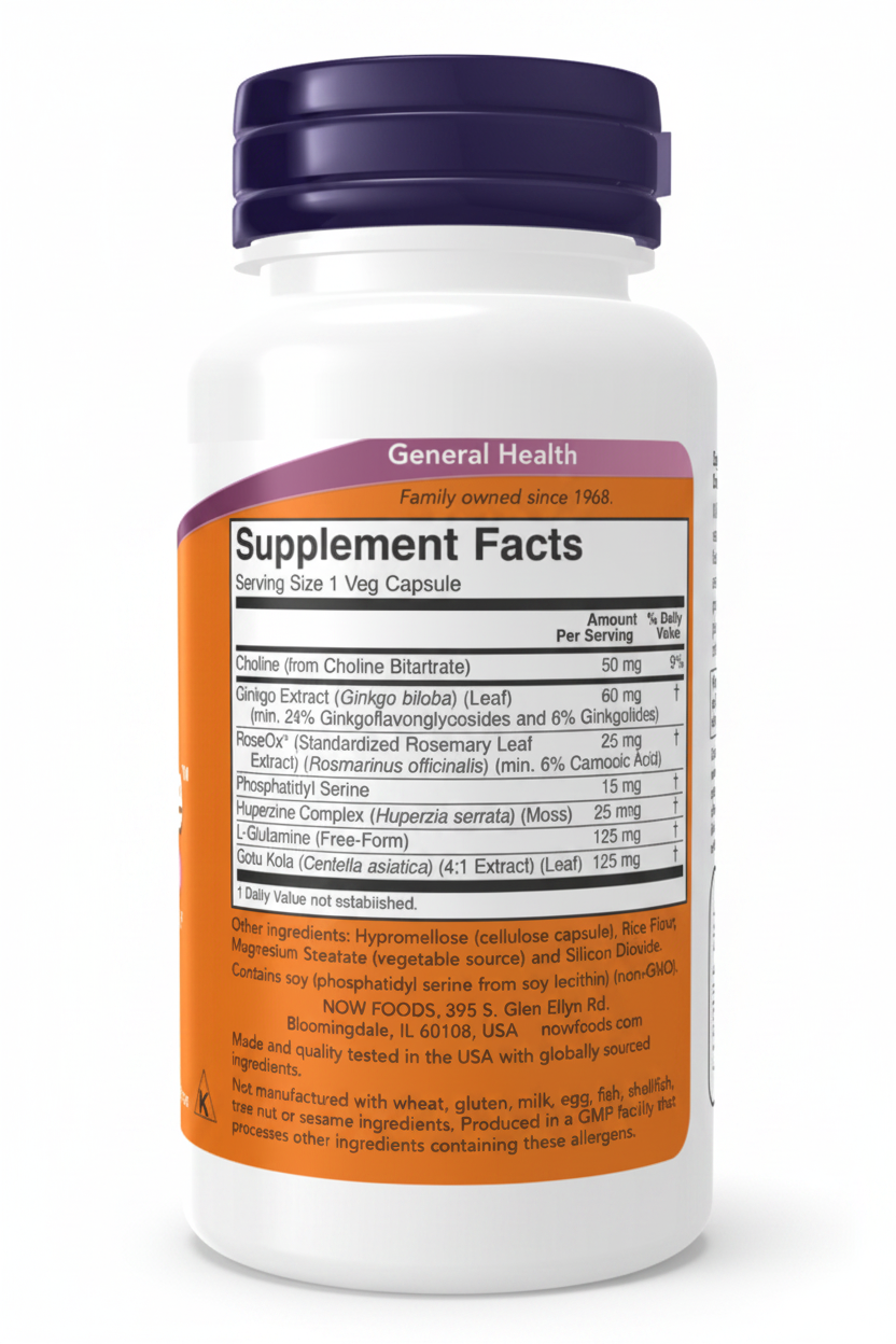 Supplement bottle with label showing 'Supplement Facts' on a white background