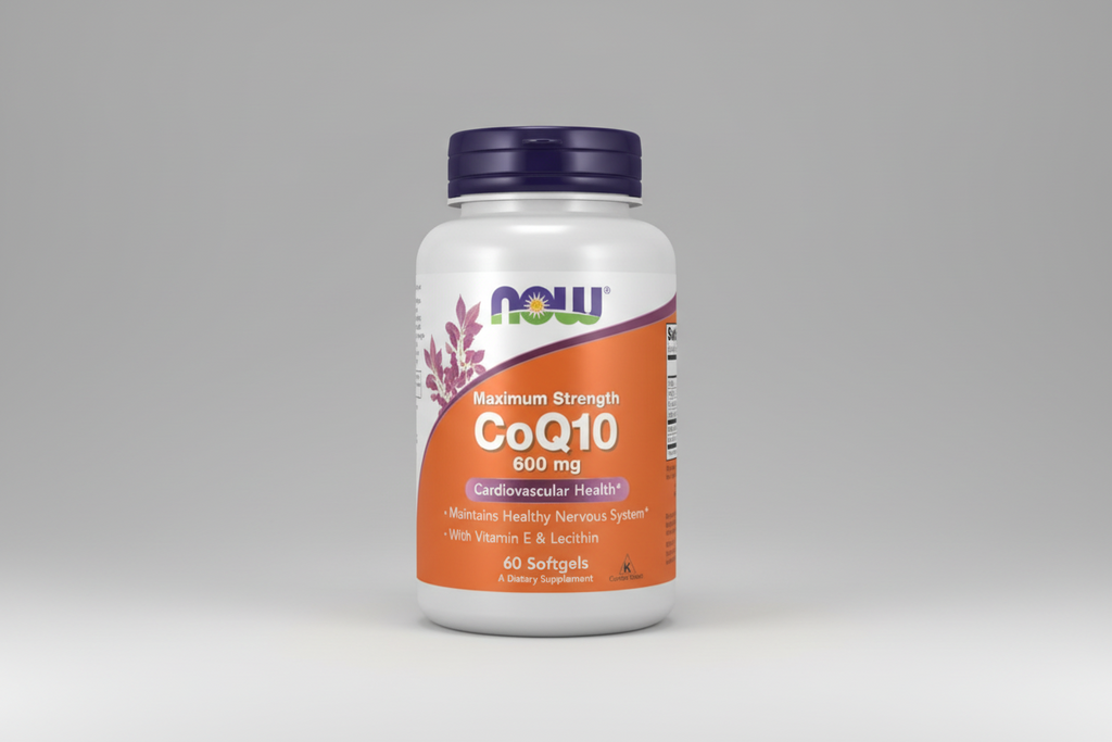 NOW Foods CoQ10 600 mg 60 Softgels bottle
