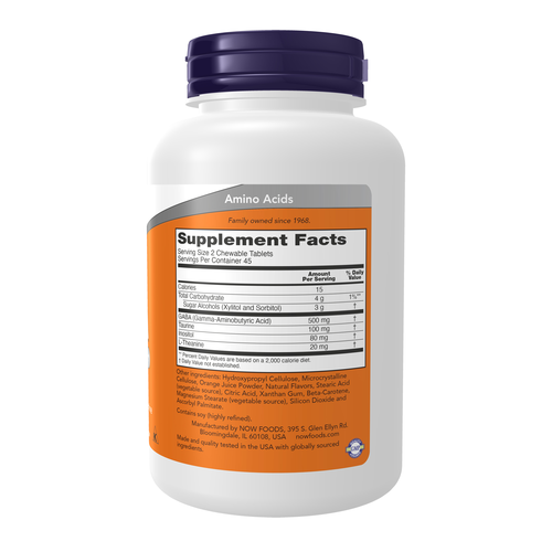 Supplement bottle with orange label showing 'Supplement Facts' on a white background