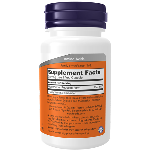 Supplement bottle with orange label on a white background